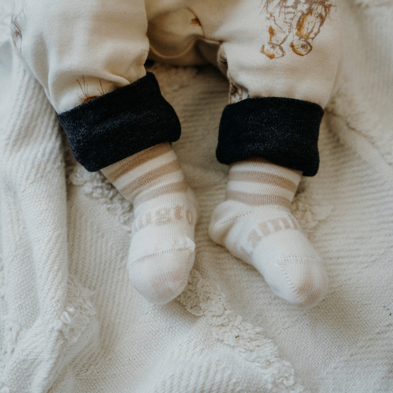 Lamington Baby Socks - Merino Wool | Squirrel