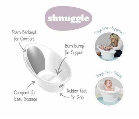 Shnuggle - Baby Bath | White