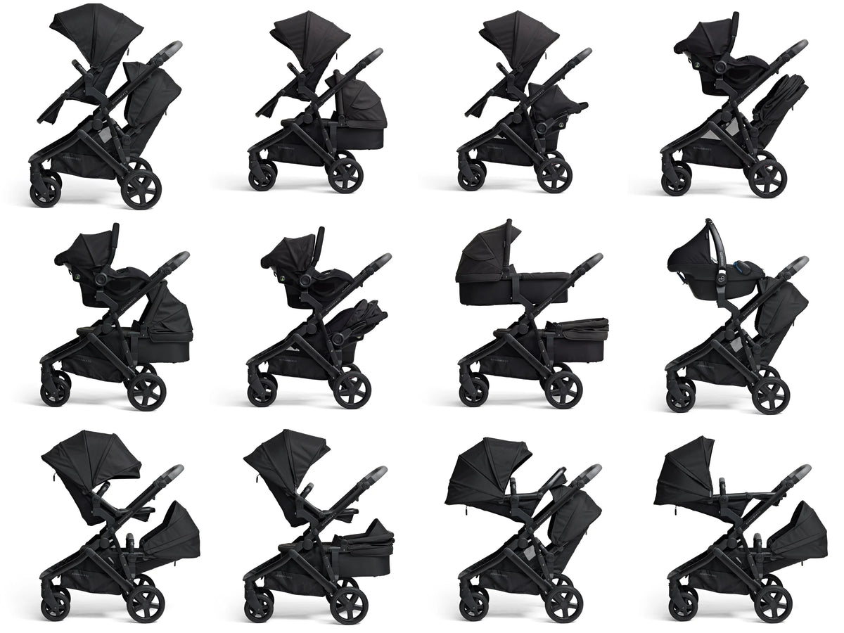 Edwards & Co - Double Stroller Bundle | Ochre Grey