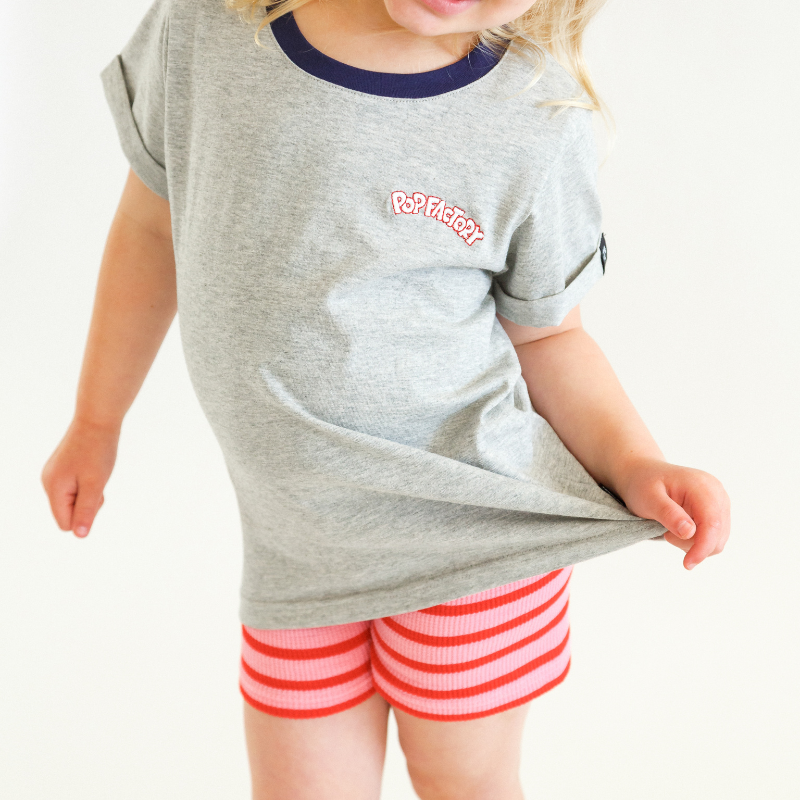 Pop Factory - Pink Stripes Bike Short