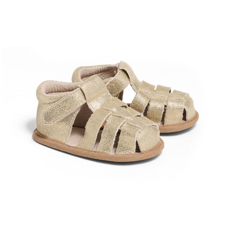 Pretty Brave - Baby Sandal Rio | Gold Shimmer