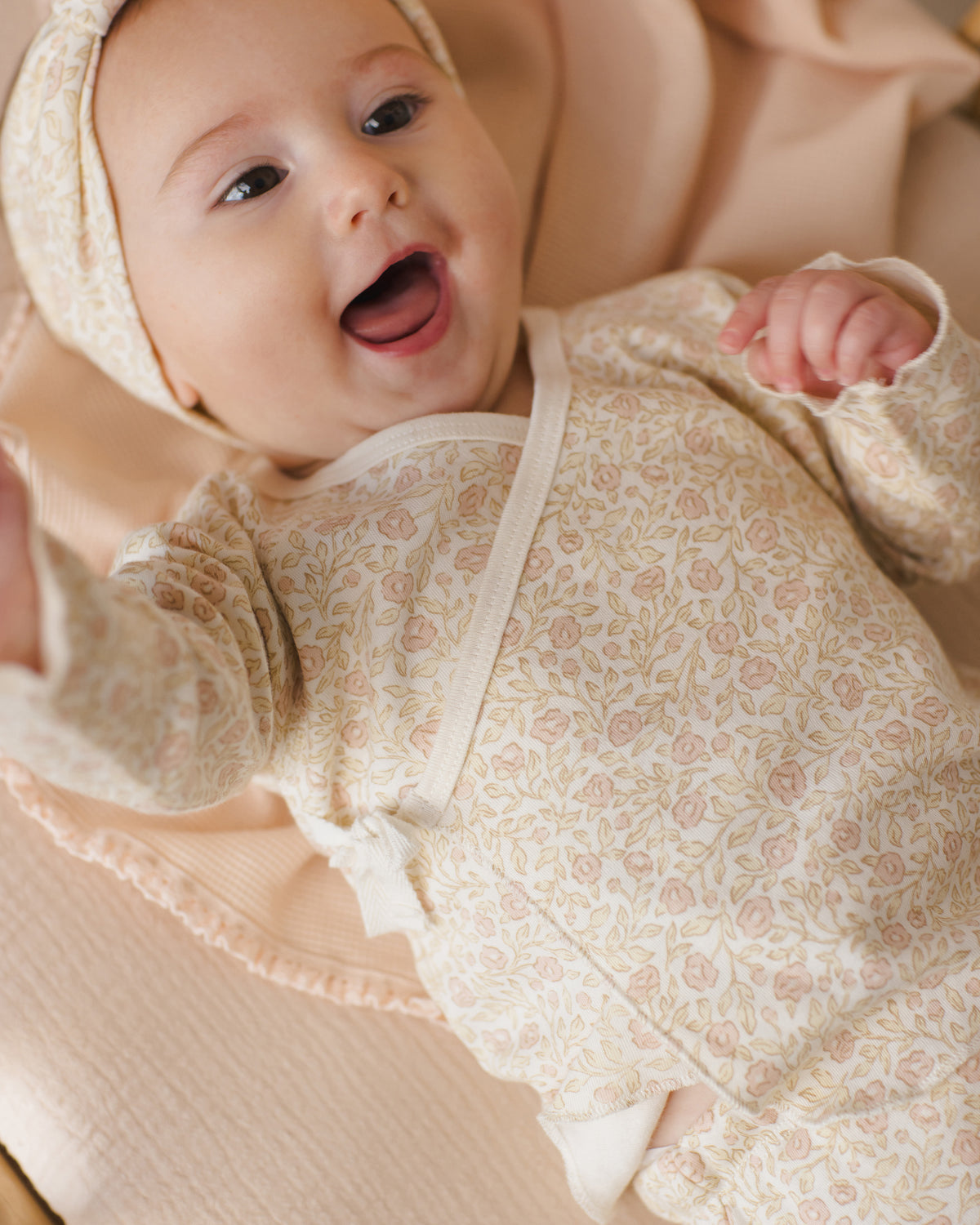 Quincy Mae - Wrap Top + Footed Pant Set | Primrose