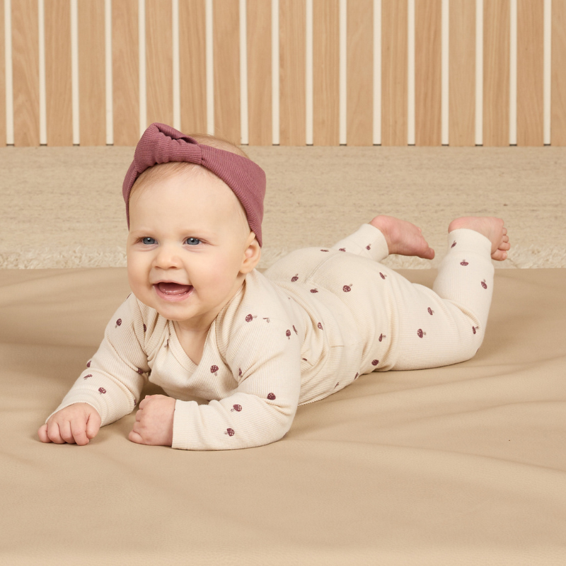 Quincy Mae - Ribbed Top + Legging Set | Mushroom