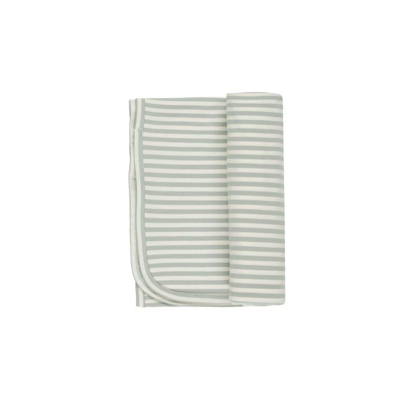 Quincy Mae - Baby Swaddle | Sage Stripe