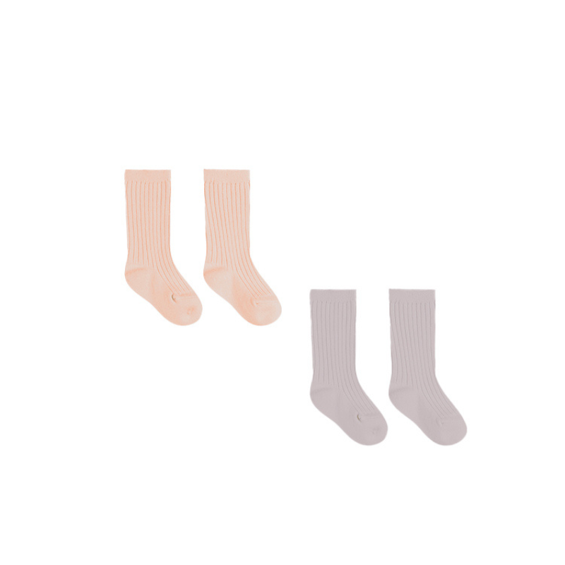 Quincy Mae - Sock Set | Melon + Lavender