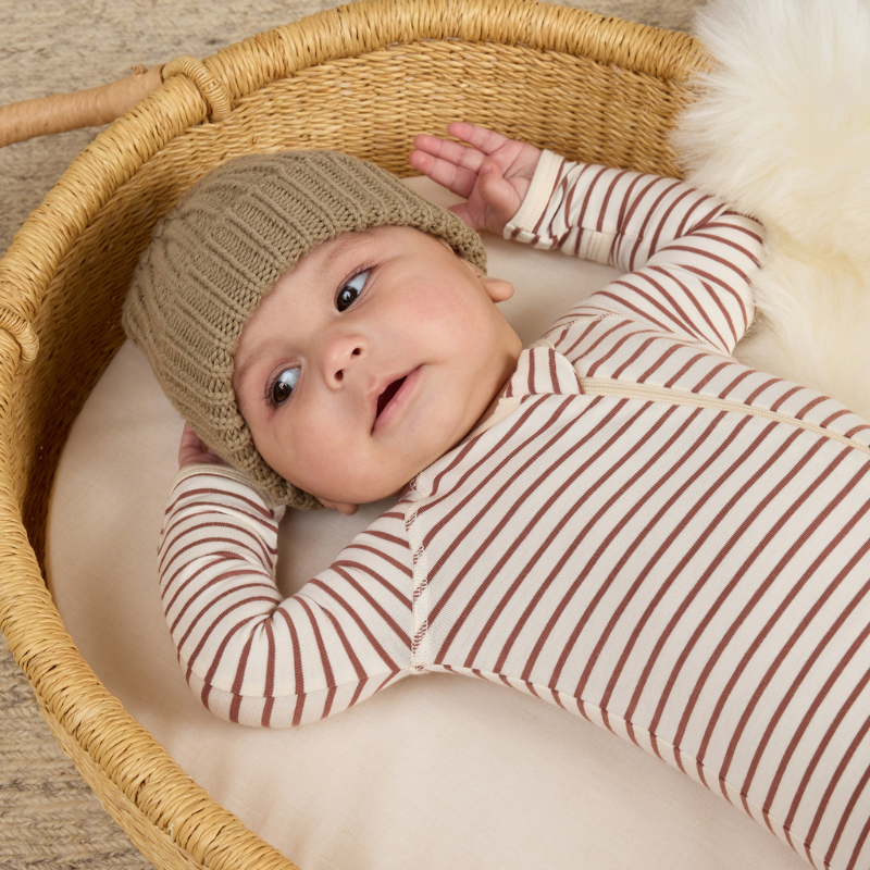 Quincy Mae - Chunky Knit Beanie | Olive