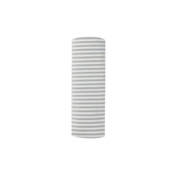 Quincy Mae - Baby Swaddle | Dusty Blue Stripe