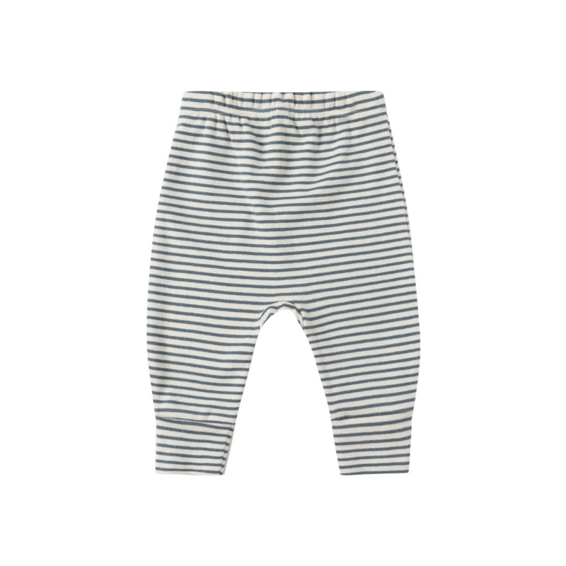Quincy Mae - Drawstring Pant | Ocean Micro Stripe