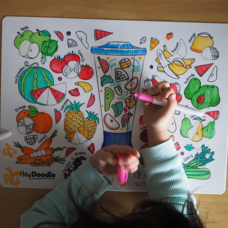 Hey Doodle - Large Breakfast Blend Colouring Mat