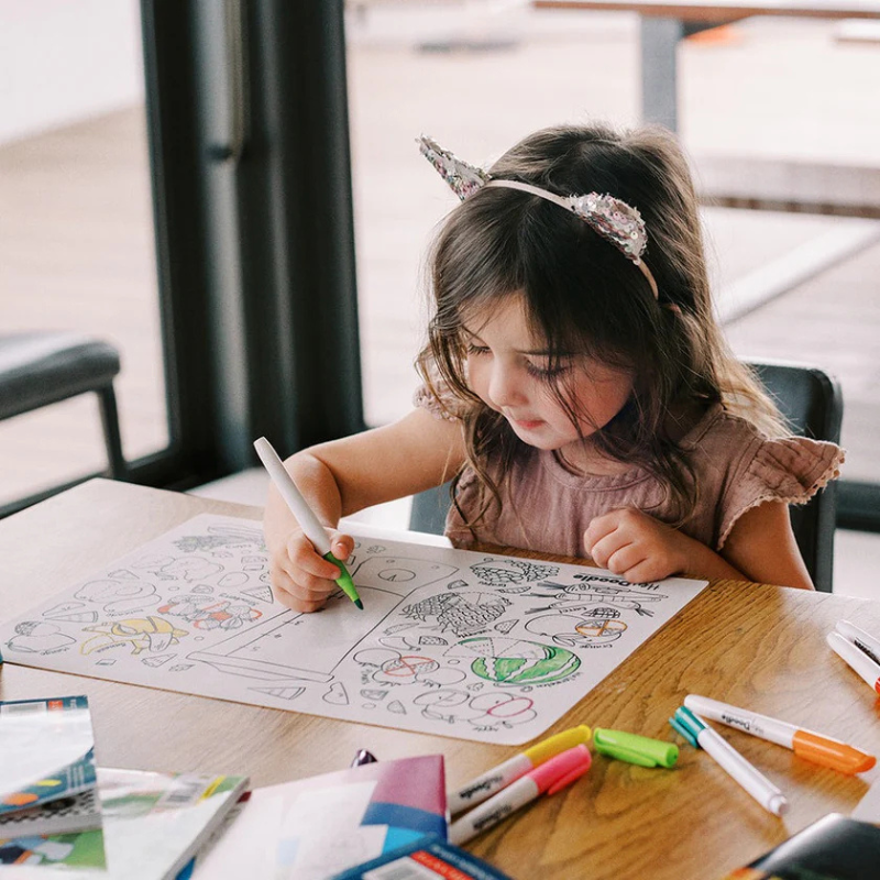 Hey Doodle - Large Breakfast Blend Colouring Mat