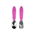 Bumkins - Spoon & Fork Set | Fuchsia