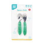 Bumkins - Spoon & Fork Set | Jade