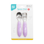 Bumkins - Spoon & Fork Set | Lavender