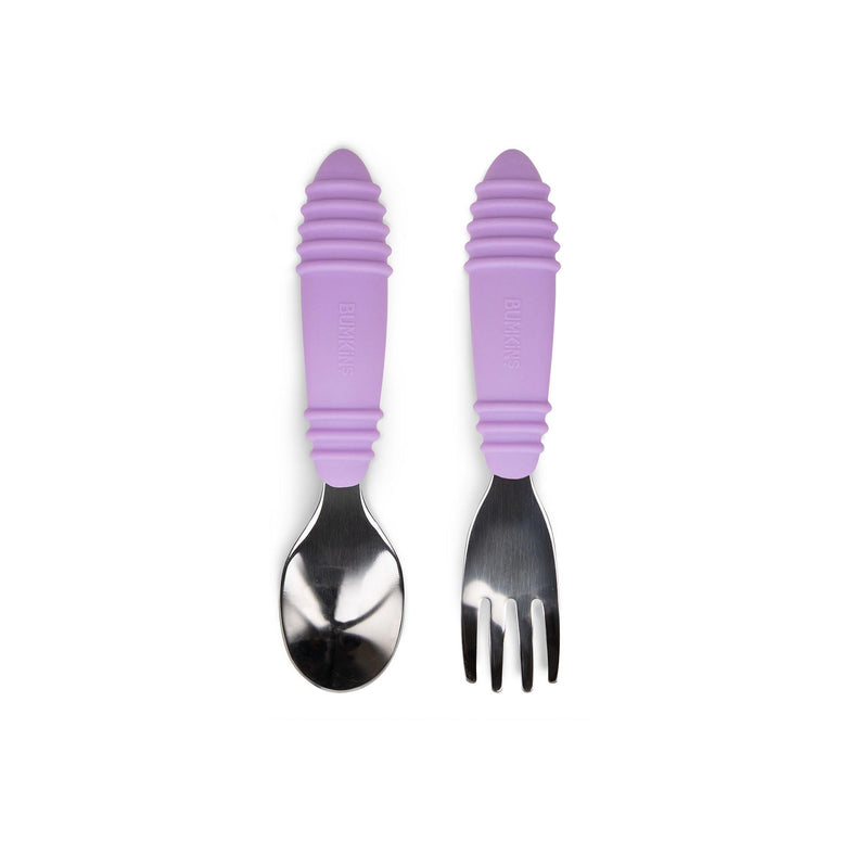 Bumkins - Spoon & Fork Set | Lavender