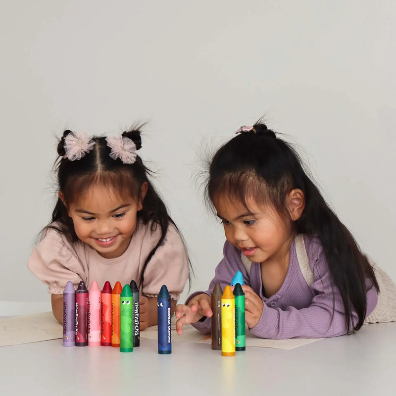 Honeysticks Natural Beeswax Crayons | Super Jumbos 6pk