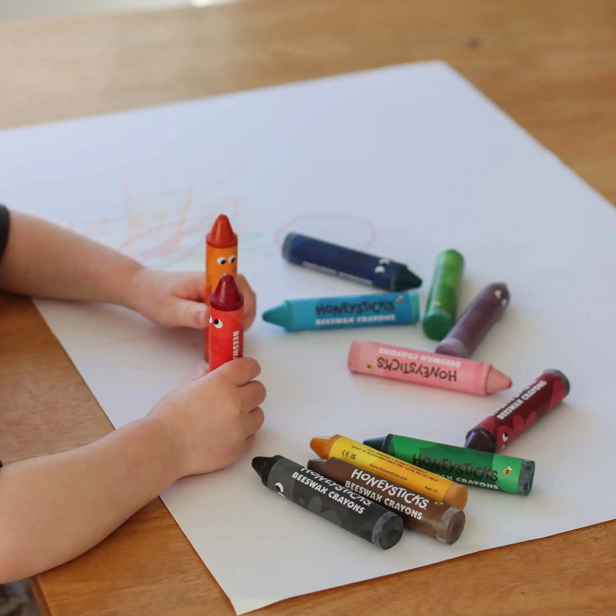 Honeysticks Natural Beeswax Crayons | Super Jumbos 6pk