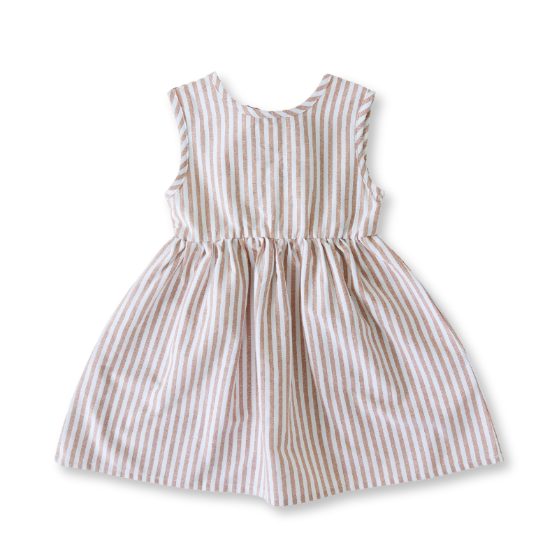 Slowly Label - Ziggy Dress | Sand Stripe