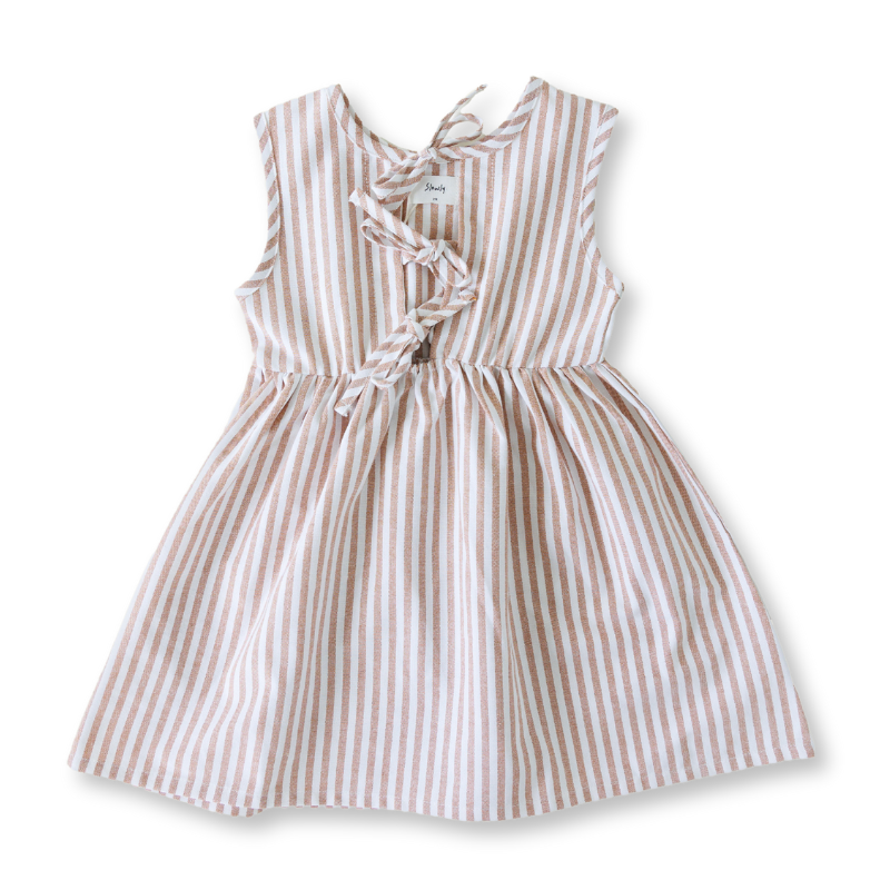 Slowly Label - Ziggy Dress | Sand Stripe