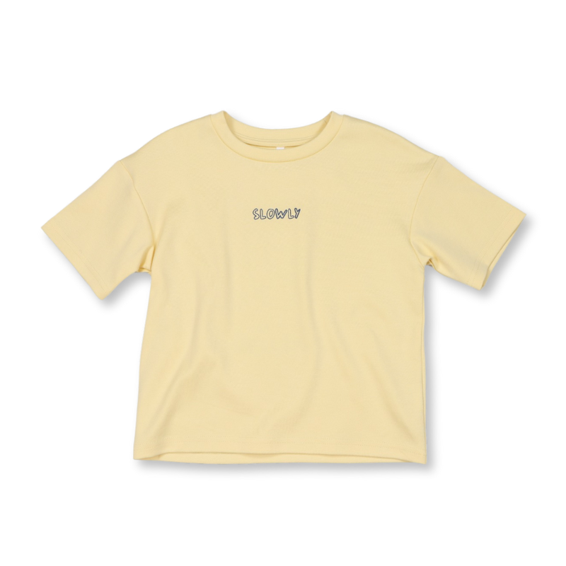Slowly Label - Seas The Day Tee | Lemon