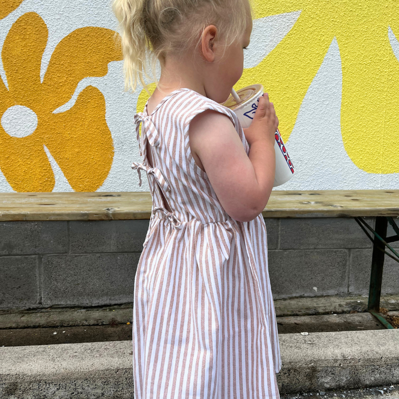 Slowly Label - Ziggy Dress | Sand Stripe