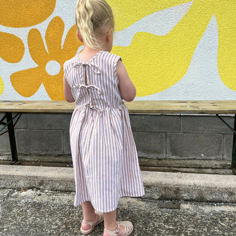 Slowly Label - Ziggy Dress | Sand Stripe