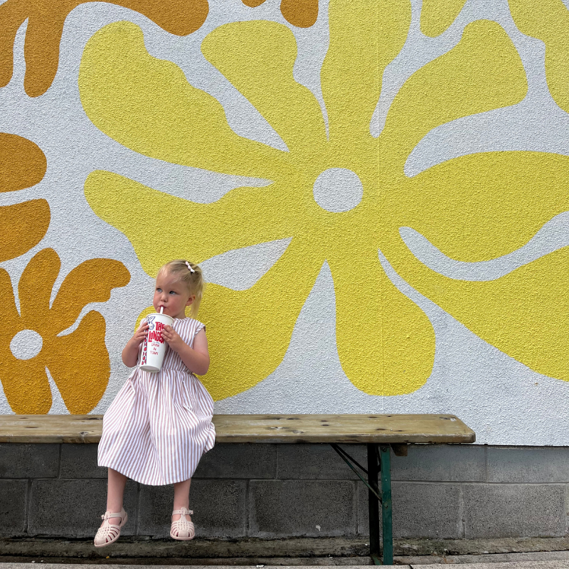 Slowly Label - Ziggy Dress | Sand Stripe