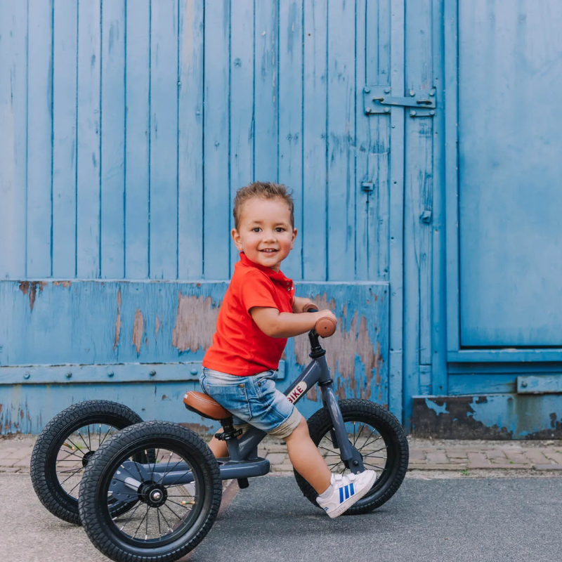 Trybike - Vintage 2 in 1 Trike | Balance Bike - Grey