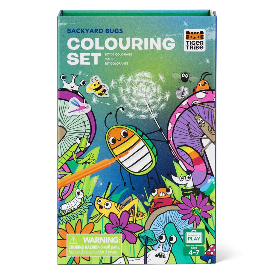 Tiger Tribe - Colouring Set | Backyard Bugs