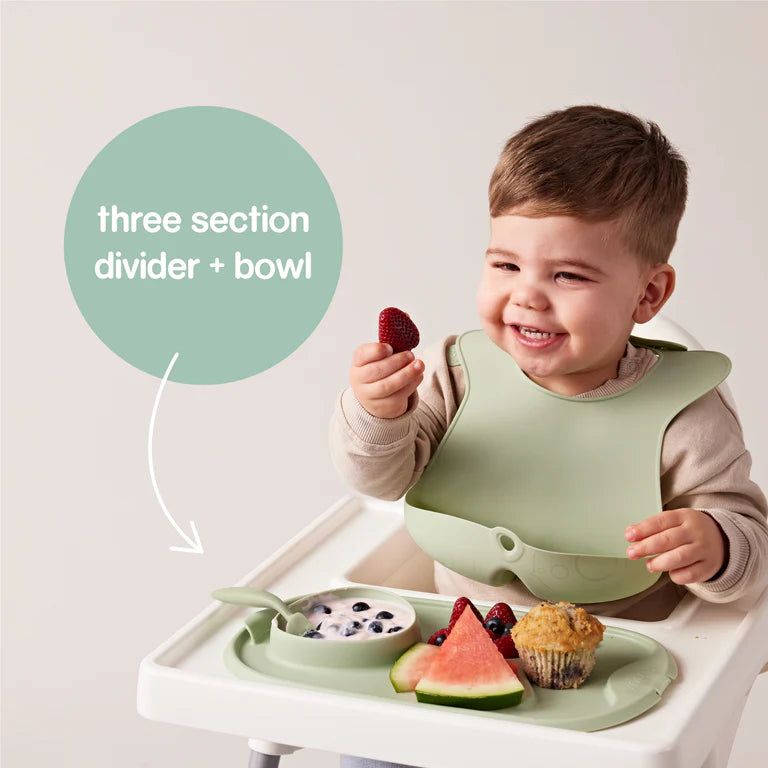b.box - Roll + Go Mealtime Mat | Sage