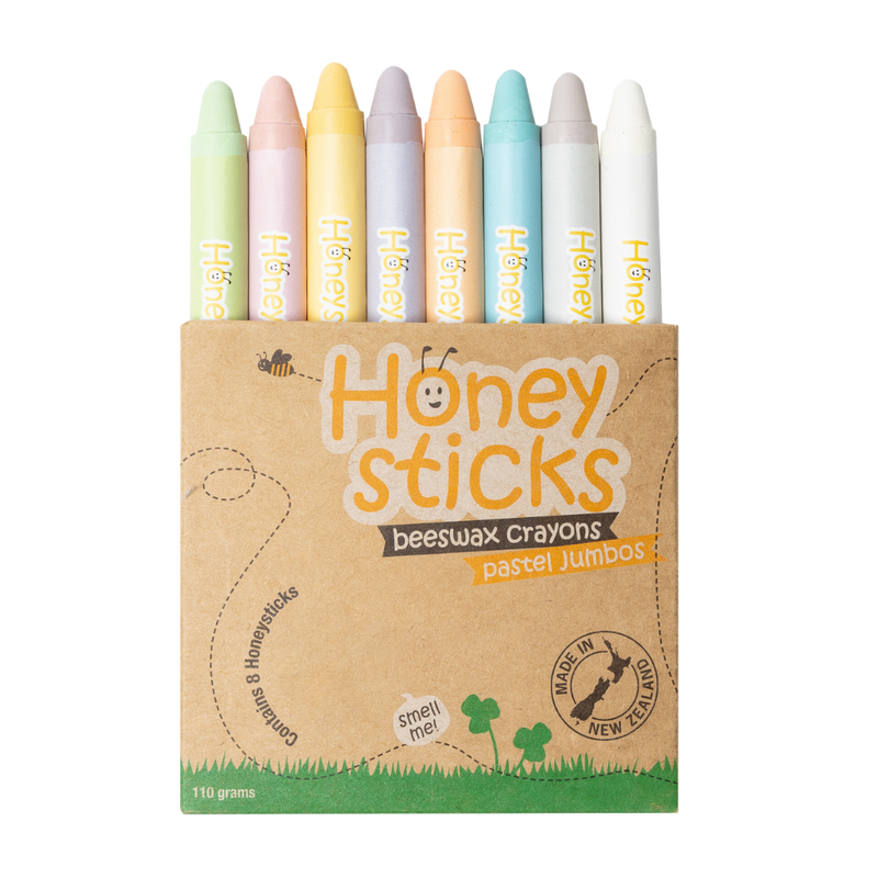 Honeysticks - Natural Beeswax Crayons | Jumbo Pastel