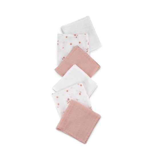 Little Bamboo - Muslin Baby Wash Cloths | Dusty Rose