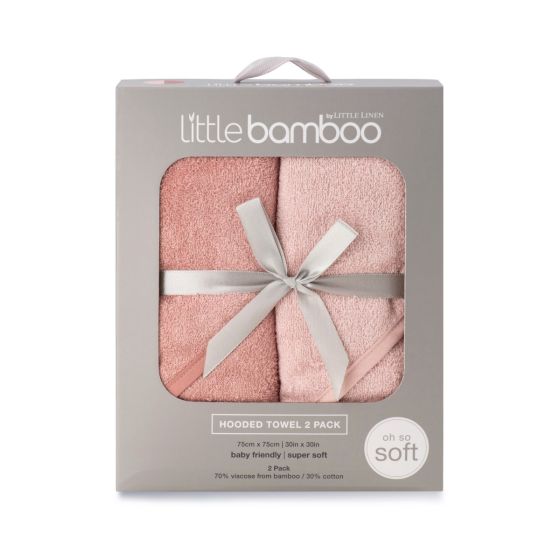 Little Bamboo - Hooded Towels | Dusty Rose