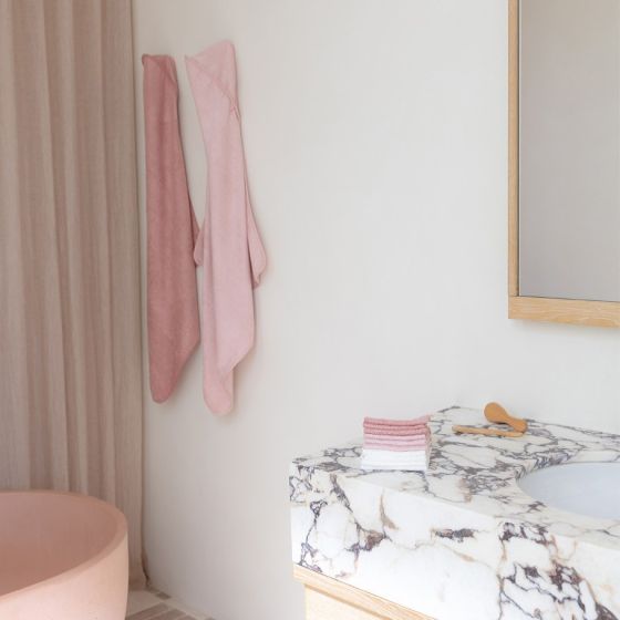 Little Bamboo - Hooded Towels | Dusty Rose