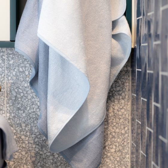 Little Bamboo - Hooded Towels | Retro Blue