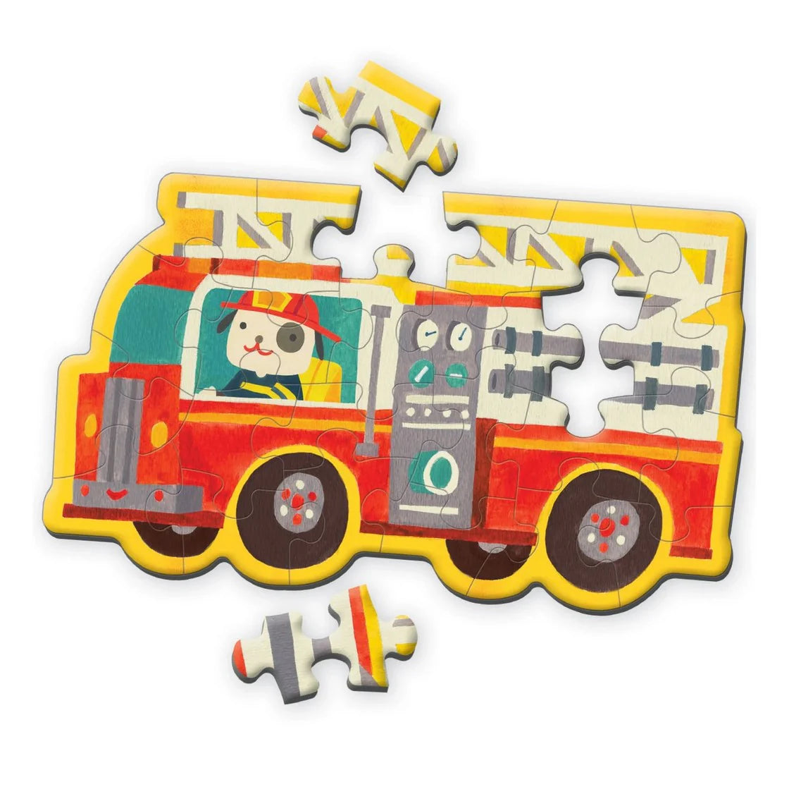 Mudpuppy - Mini Shapped Puzzle | Firetruck