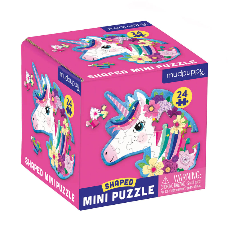 Mudpuppy - Mini Shapped Puzzle | Unicorn