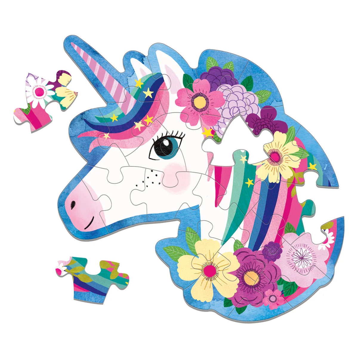 Mudpuppy - Mini Shapped Puzzle | Unicorn