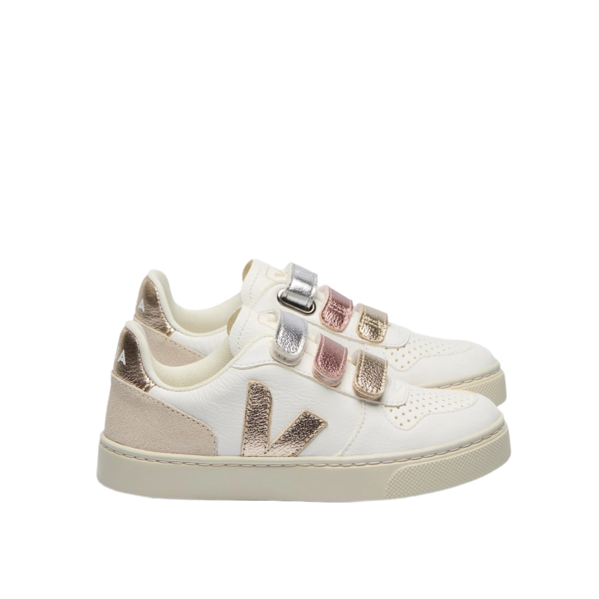 Veja - V-10 Chromefree Leather | Multico White + Shiny