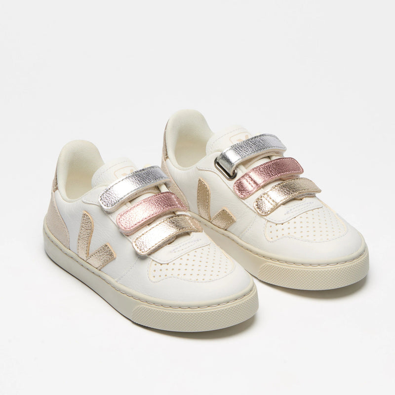 Veja - V-10 Chromefree Leather | Multico White + Shiny