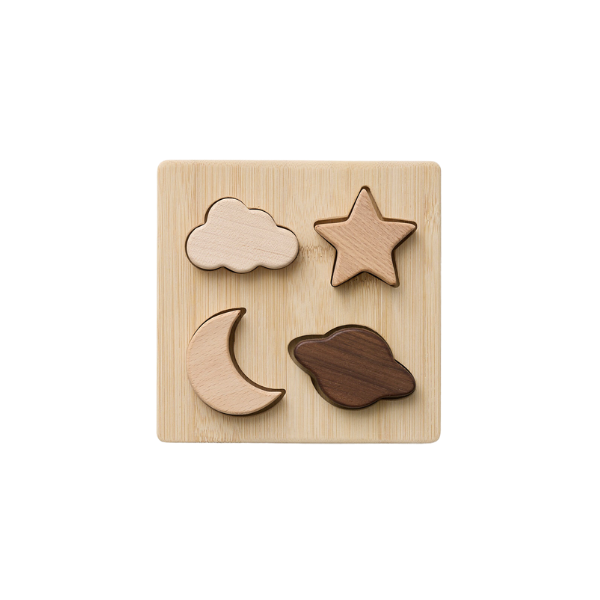 Over The Dandelions - Wooden Puzzle | Moon + Stars