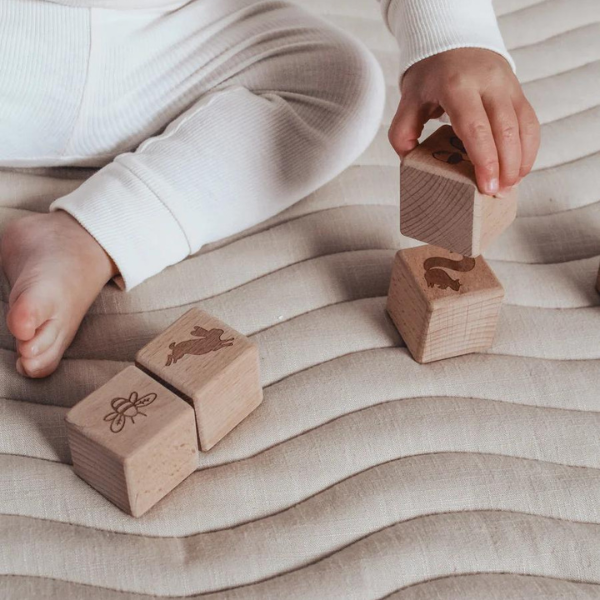 Over The Dandelions - Wooden Blocks | Whimsical Woodland