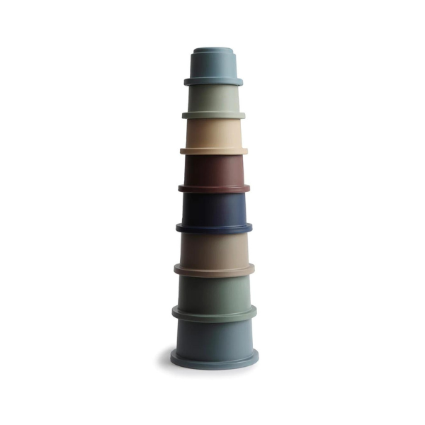 Mushie - Stacking Cups | Forrest