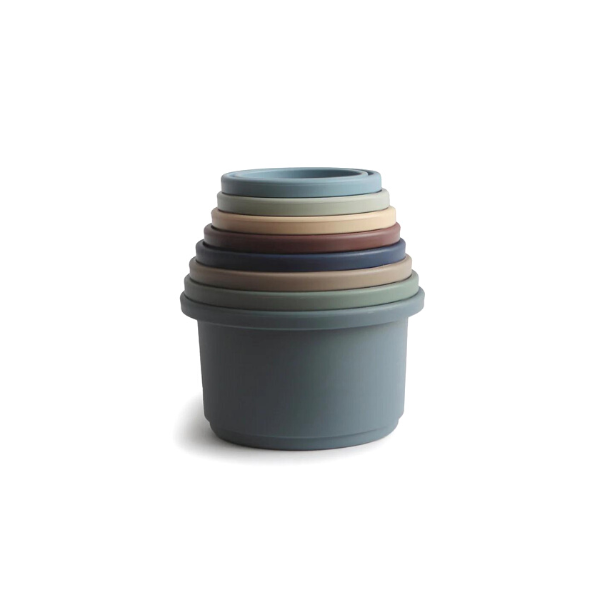 Mushie - Stacking Cups | Forrest