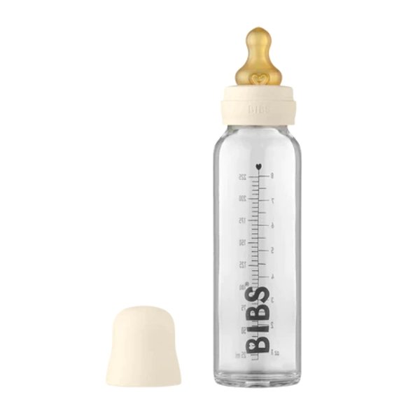 BIBS - Glass Bottle Set | 225ml - Ivory - Whisper & Wild