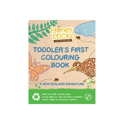 Honeysticks - Toddler's First Colouring Book - A Kiwi Adventure - Whisper & Wild