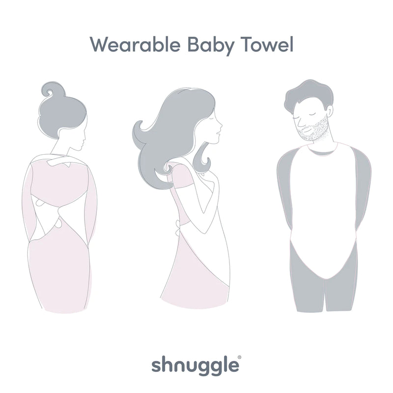 Shnuggle - Wearable Bath Towel | Grey