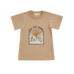 Miann & Co - Organic Cotton Boxy Vintage Wash T-Shirt  - Sunset