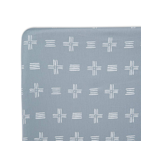 Crane Baby - Fitted Cot Sheet - Ezra River Dash